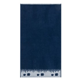 Полотенце махровое Love Life «Winter dream» 70×130 см, синий, 100% хл, 400 г/м²