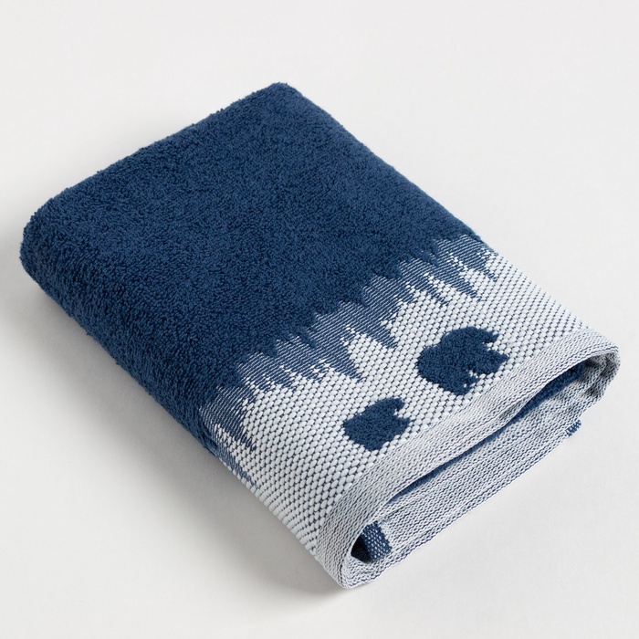 Полотенце махровое Love Life Winter dream 70×130 см, 100% хлопок, 400 г/м², синее - Фото 1