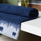 Полотенце махровое Love Life Winter dream 70×130 см, 100% хлопок, 400 г/м², синее - Фото 8