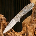 Нож складной Stinger с клипом, 8 см, лезвие - 3Cr13, рукоять - сталь - фото 318816023