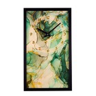 Часы-картина настенные, серия: Цветы, "Малахит", 66 х 38 см - фото 10733812