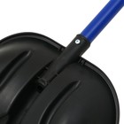 Лопата для уборки снега, пластиковый ковш 395×395 мм, металлическая планка, алюминиевый черенок, с ручкой - Фото 9