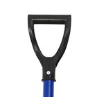 Лопата для уборки снега, пластиковый ковш 395×395 мм, металлическая планка, алюминиевый черенок, с ручкой - Фото 10