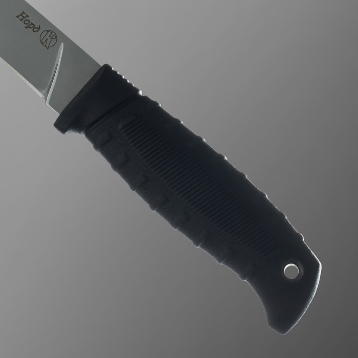 Нож кавказский, туристический "Норд" с чехлом, сталь - AUS-8, рукоять - эластрон, 10.5 см - фото 1905951262