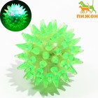 Мяч светящийся мини для кошек, TPR, 3,5 см, зелёный - фото 318816348