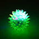 Мяч светящийся мини для кошек, TPR, 3,5 см, зелёный - Фото 2