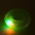Игрушка светящаяся для собак "Жевательное кольцо", TPR, 12 см,  жёлтая - фото 7257699