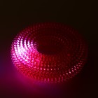 Игрушка светящаяся для собак "Жевательное кольцо", TPR, 12 см,  розовая - фото 7257703