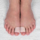 Напальчник для больших пальцев ног, силиконовый, 3,5 × 3,5 × 1,5 см, пара, цвет белый - Фото 3