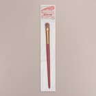 Кисть для макияжа, 16,5 см, цвет розовый/золотистый - Фото 3