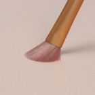 Кисть для макияжа, 16,5 (+/- 1) см, цвет розовый/золотистый - Фото 4