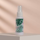Бутылочка для хранения, с распылителем «Тропики», 40 мл, цвет белый - Фото 2