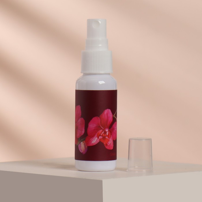 Бутылочка для хранения, с распылителем «Орхидея», 40 мл, цвет белый - Фото 1