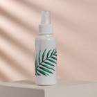 Бутылочка для хранения, с распылителем «Тропики», 100 мл, цвет белый - Фото 2