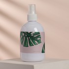 Бутылочка для хранения, с распылителем «Тропики», 300 мл, цвет белый - фото 23563558