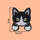 Термоаппликация «Котёнок с лапками», 4 × 3,2 см, цвет чёрный - Фото 2