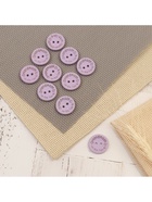 Набор нашивок из дерева Hand made with love, 2×2 см, 10 шт., сиреневый - Фото 2