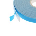 Клейкая лента TORSO, двусторонняя,  вспененная, синий защитный слой, 10 мм x 5 м - фото 7041894