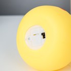 Ночник "Груша" LED от батареек 3xLR44 желтый 9х9х13 см RISALUX - Фото 5