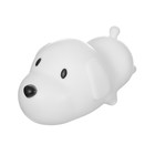 Ночник "Маленькая собачка" LED от батареек 3xLR44 белый 14,5х8 см RISALUX - фото 23624526