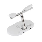Беспроводная зарядная станция 3 в 1 LCC-83, 15 Вт, MagSafe, с подставкой, подсветка, белая - фото 51455022 Беспроводная зарядная станция 3 в 1 LCC-83, 15 Вт, MagSafe, с подставкой, подсветка, белая - фото 51455022