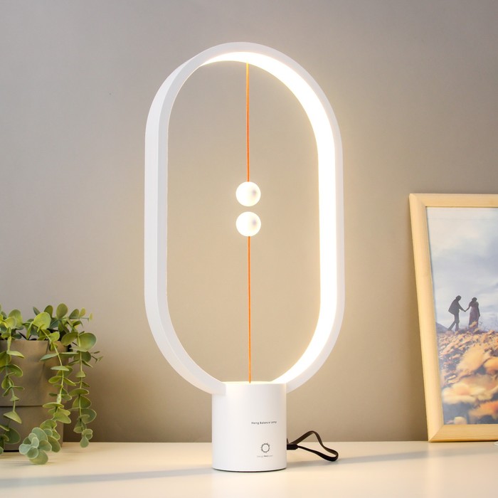 Настольная лампа "Баланс" LED 3Вт 4000К белый 22х7х40,6 см RISALUX - фото 1891236885