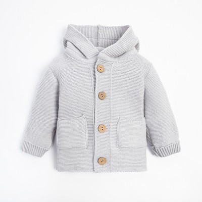 Джемпер вязаный Крошка Я Trendy, рост 86-92 см, серый