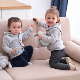 Джемпер вязаный Крошка Я Trendy, рост 98-104 см, серый