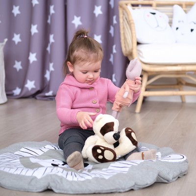 Джемпер вязаный Крошка Я Trendy, рост 80-86 см, розовый