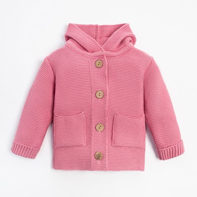 Джемпер вязаный Крошка Я Trendy, рост 86-92 см, розовый