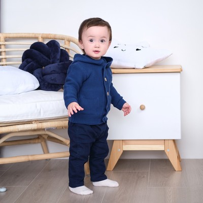 Джемпер вязаный Крошка Я Trendy, рост 74-80 см, синий