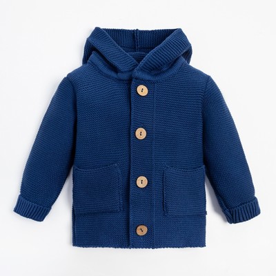 Джемпер вязаный Крошка Я Trendy, рост 86-92 см, синий