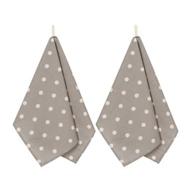 

Набор полотенец кухонных Grey polka dot, размер 45х60 см - 2 шт