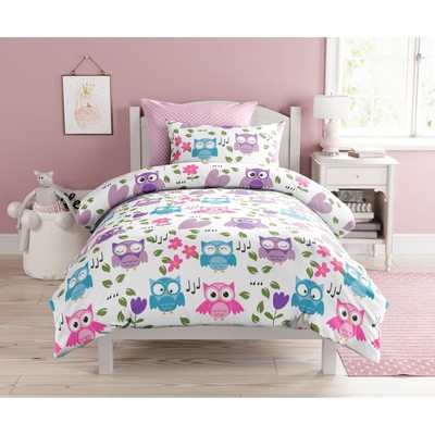 Постельное бельё 1.5 сп Funny owls, размер 150х214 см, 143х215 см, 70х70 см