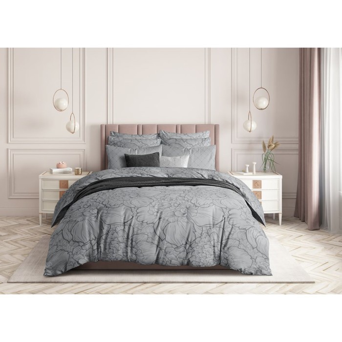

Постельное бельё 2 сп Guten Morgen Twilight peonies, размер 200х214 см, 175х215 см, 70х70 см - 2 шт