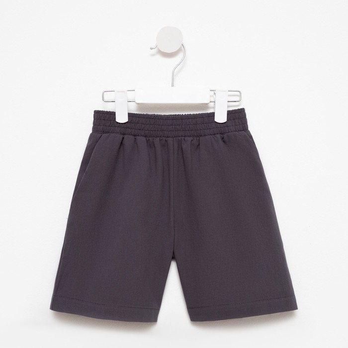 Комплект для мальчика (рубашка, шорты) MINAKU: Cotton Collection, серый, рост 152 см