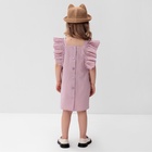 Платье для девочки MINAKU: Cotton Collection, розовое, рост 110 см - Фото 6