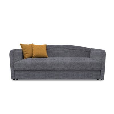 Диван кровать «Гарвард», рогожка savana plus/arben, цвет grafit/yellow