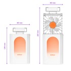 Вентилятор Kitfort КТ-406-3, настольный, 2.1 Вт, 1 режим, бело-оранжевый - фото 51538869