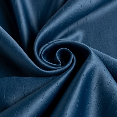 Штора портьерная «Этель. Штрихи», на шторной ленте, 250×265 см, синяя