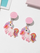 Серьги клипсы детские Выбражулька «Сказка яркого единорога», цветные - Фото 5