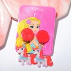 Клипсы детские «Выбражулька» сказка, единорог в шарфике, цветные - фото 24286596