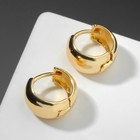 Серьги-кольца "Эстетика" круг, цвет золото, d=1 - фото 9639006