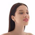 Серьги-кольца «Бамбук» объём, цвет розовое золото, d=1,5 - Фото 2