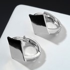 Серьги металл «Эстетика» буби, цвет серебро - Фото 1