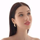 Серьги-кольца «Звёзды» висячие, d=1,3, цвет золото - Фото 2