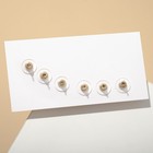 Пусеты набор 3 пары «Сердечки» мультики, цветные 7098670 - фото 16988240