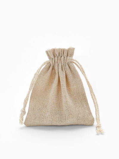 Мешочек подарочный «Счастье», лён, 10×12 см, цвет кремовый