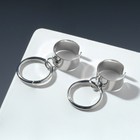 Серьги «Каффы» кольца и трубы, цвет серебро - Фото 2