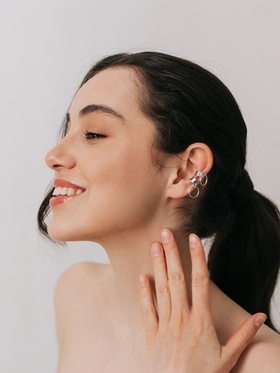 {{photo.Alt || photo.Description || 'Серьги каффы «Кольца», 2 шт., цвет серебро'}}